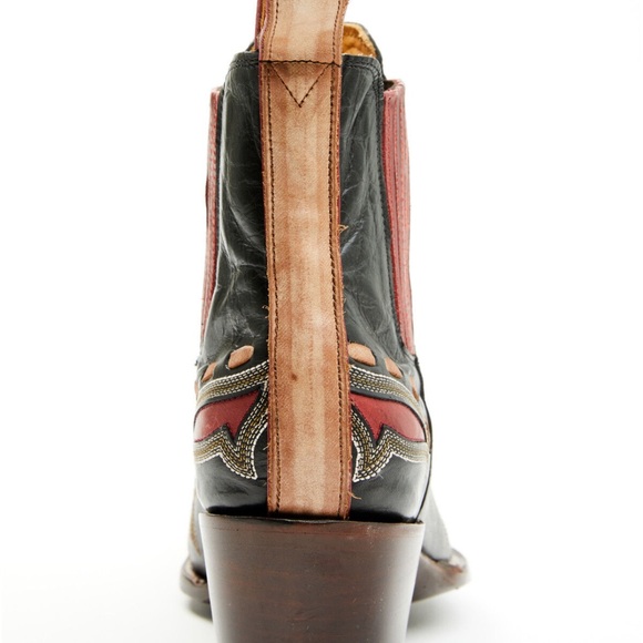 Old Gringo Quiroga Boots crimson chocolate leather in-lay over-lay RTL $595 - Picture 5 of 16